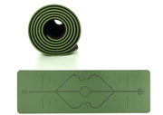 TPE Yoga Mat Non Slip Carpet Environmental Fitness 183*61cm