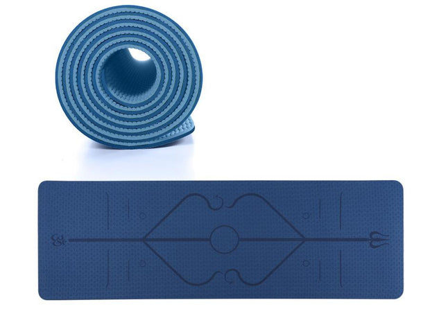 TPE Yoga Mat Non Slip Carpet Environmental Fitness 183*61cm