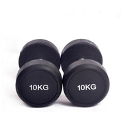 Cast Iron Rubberized Round Head Fitness Dumbbells