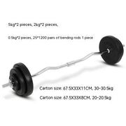 Indoor Men's Fitness Curved Bar Barbell